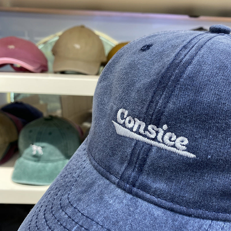 Herren Vintage Verstellbare Denim Baseballmütze Brehn
