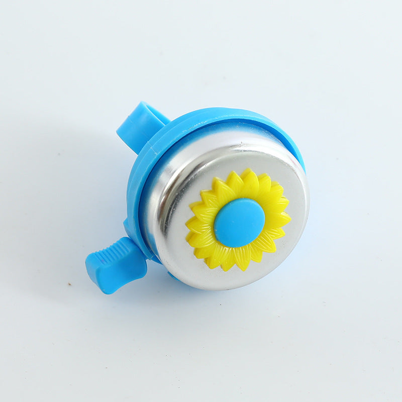Verspielte Sonnenblumen-Themen Fahrradglocke mit verstellbarem Universalklemmen und Metalldome Brehn