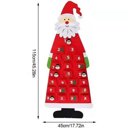 Weihnachts Adventskalender Wandbehang Brehn