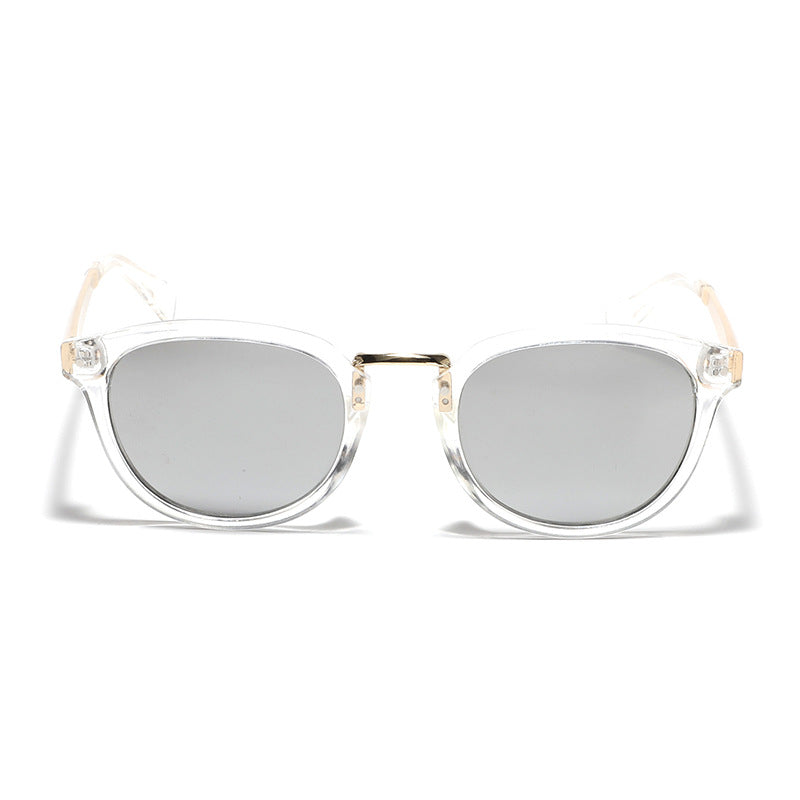 Damen modische Sonnenbrille mit buntem, verspiegeltem Gläsern und elegantem Rahmen Brehn