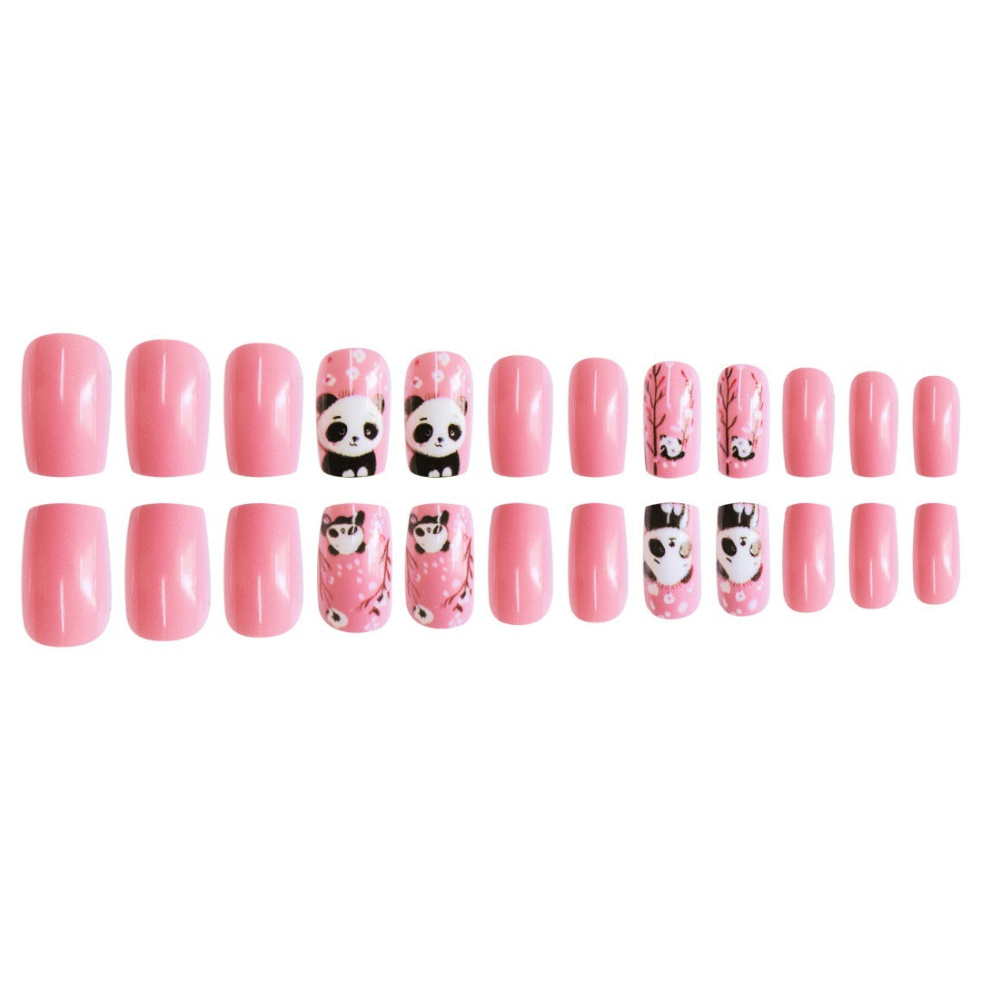 Thematic Panda Kunst Press-On Nagel Set Brehn