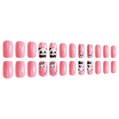 Thematic Panda Kunst Press-On Nagel Set Brehn