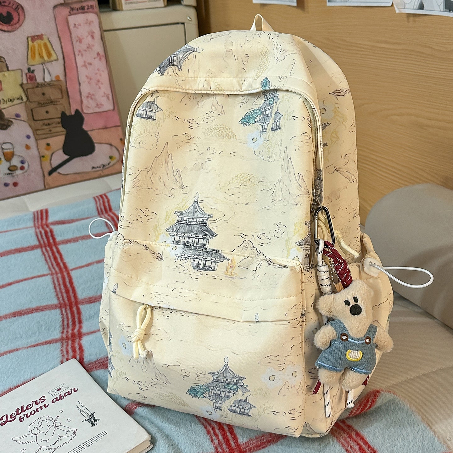 Künstlerisch gemusterter Rucksack