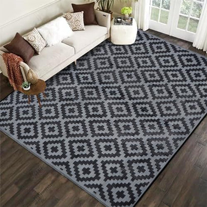 Geometrisch gemusterter Outdoor-Teppich