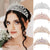Damen Elegante Strass-Tiara mit floralen Details Brehn