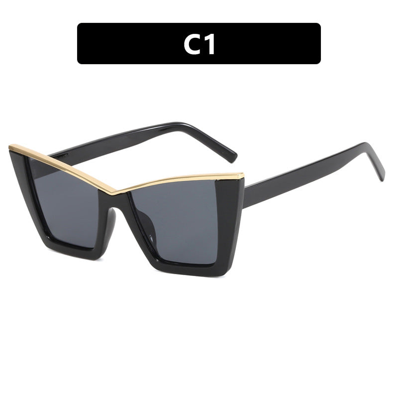 Damen moderne Cat-Eye Sonnenbrille mit extravagantem Design und schützendem UV-Filter Brehn