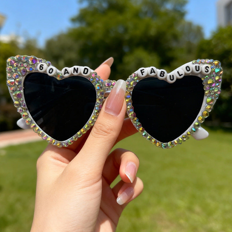 Glamouröse herzförmige Brautsonnenbrille Brehn