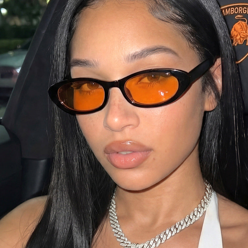 Damen Cat-Eye Sonnenbrille mit schützendem UV-Filter und eleganter Rahmenstruktur Brehn
