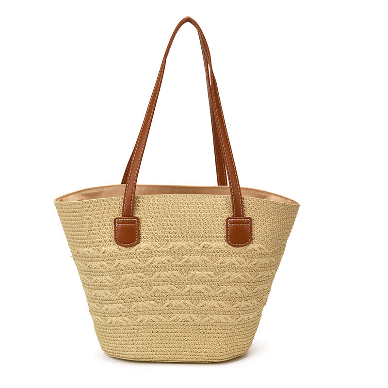 Gewebte Strohtasche Strandtasche