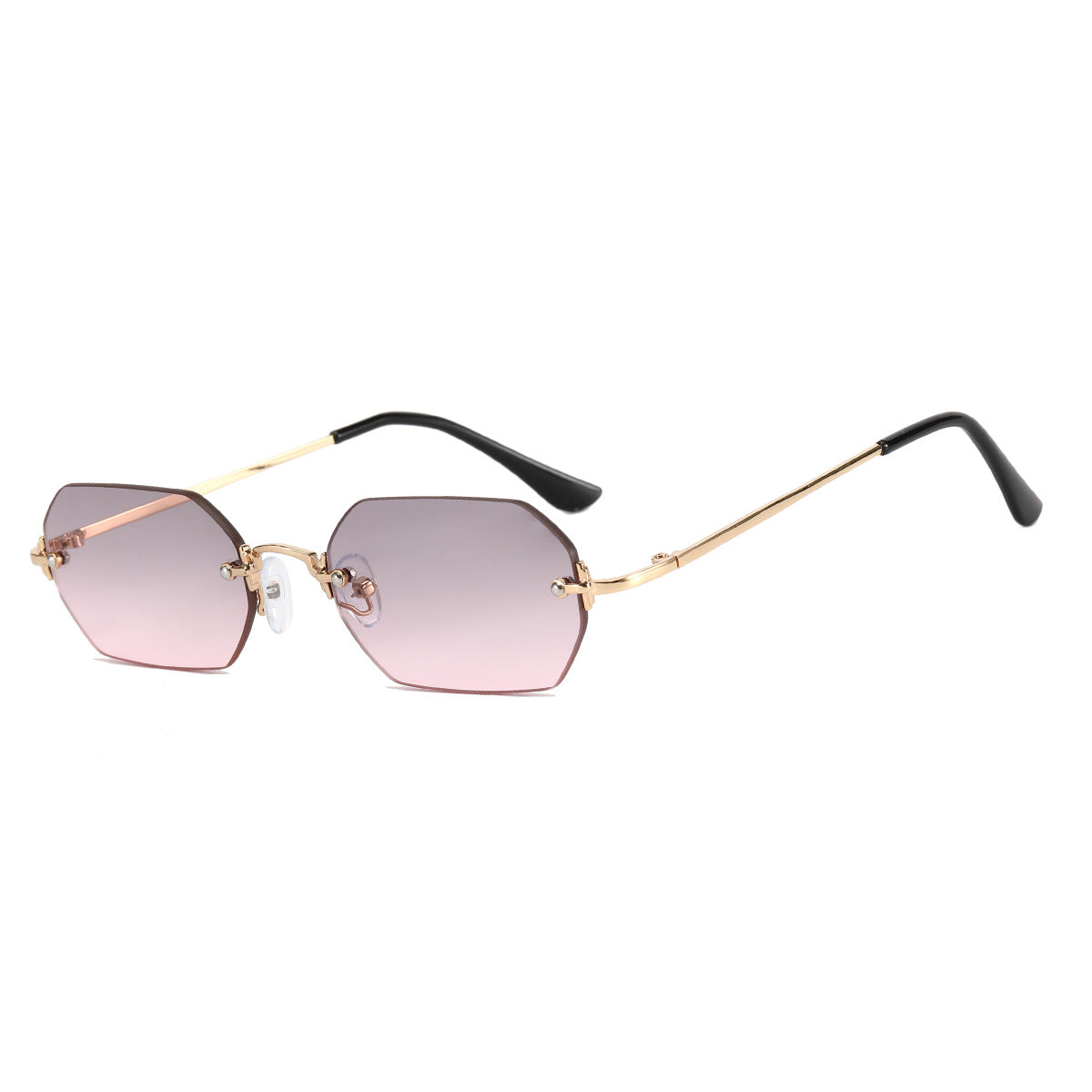 Damen modische Sonnenbrille mit innovativem hexagonalen Design und UV-Schutz Brehn