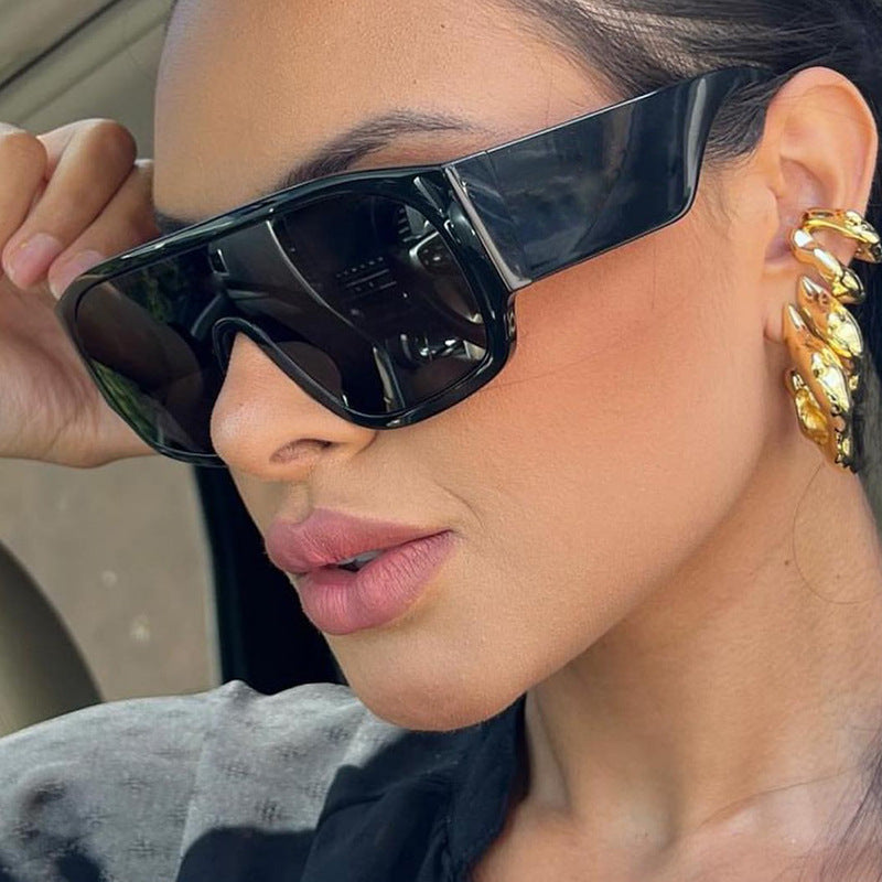 Damen Modische Oversized-Sonnenbrille mit einzigartigem Design Brehn