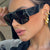 Damen Modische Oversized-Sonnenbrille mit einzigartigem Design Brehn