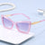 Damen Cat-Eye Sonnenbrille mit luxuriösem transparentem Rahmen Brehn