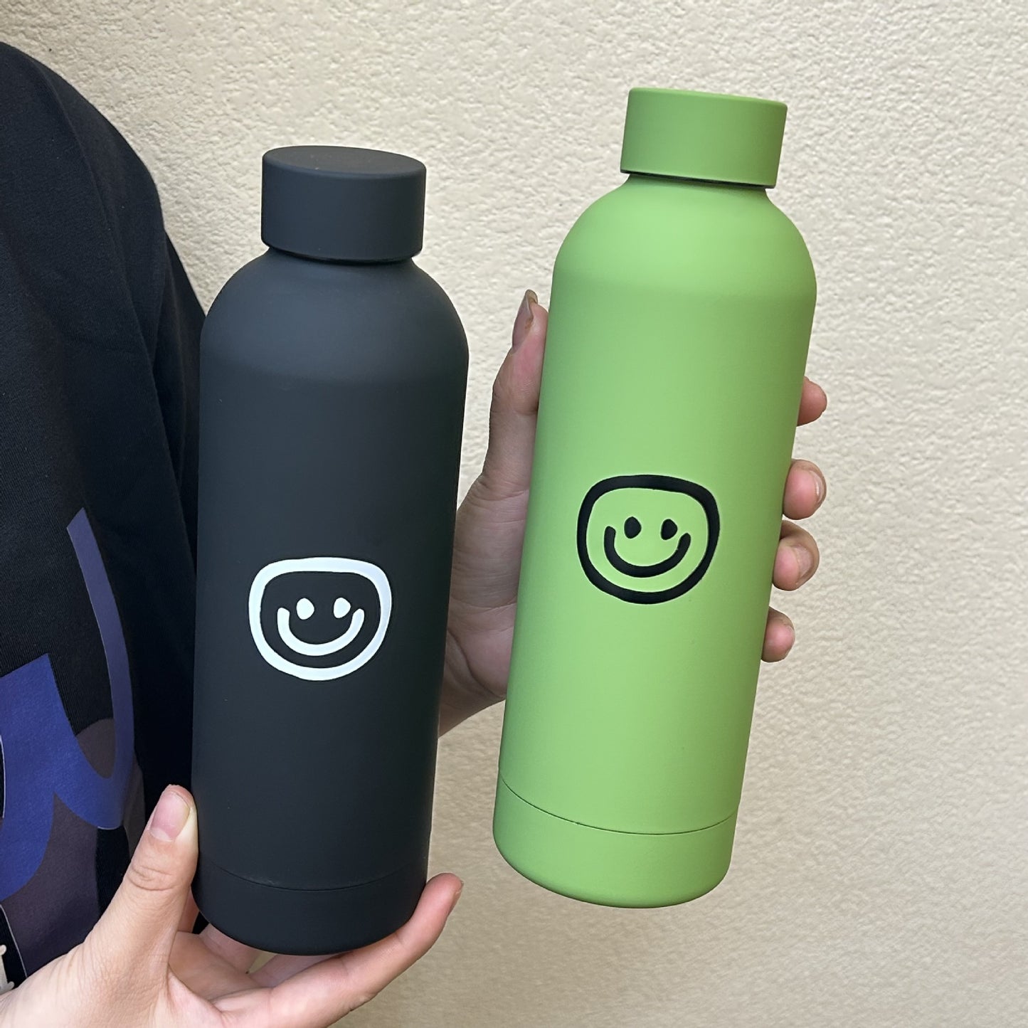 Damen Isolierflasche mit fröhlichem Smileymotiv Brehn