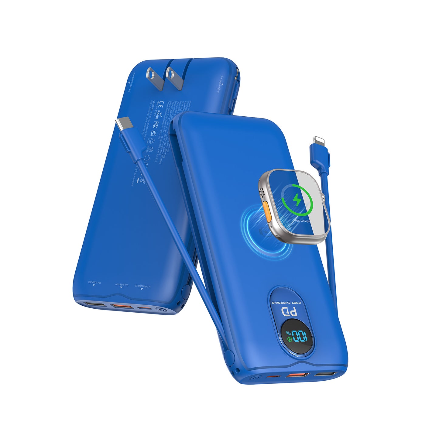 Powerbank mit Kabelloser Ladefunktion und Hochleistungsfähiger Schnellladung Brehn