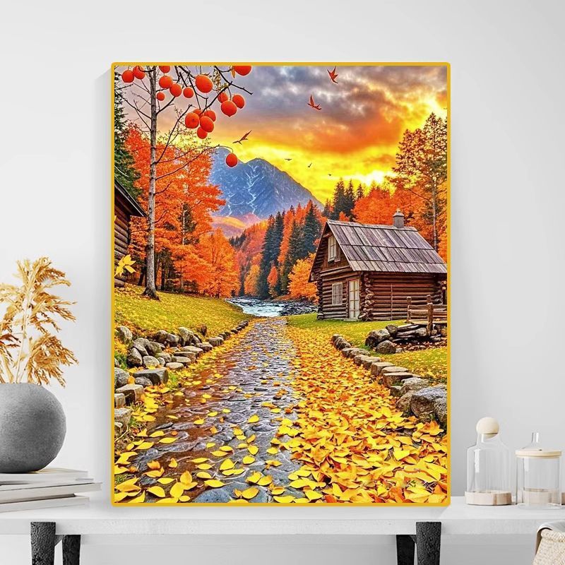 Herbstlandschaft Leinwanddruck Brehn