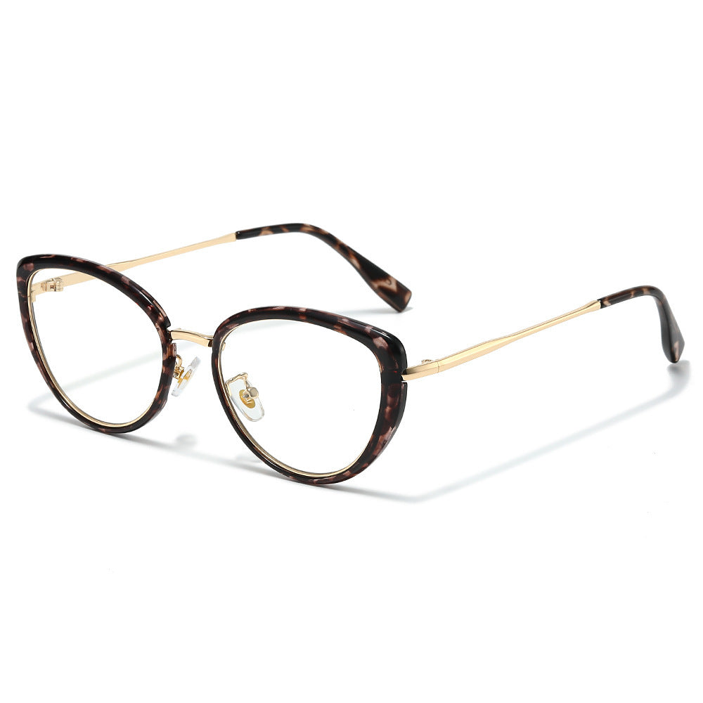 Modische Cat-Eye-Sonnenbrille mit trendigem Schildpatt-Rahmen Brehn