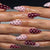 Künstlerische Polka Dot Stiletto Press-On Nägel Brehn