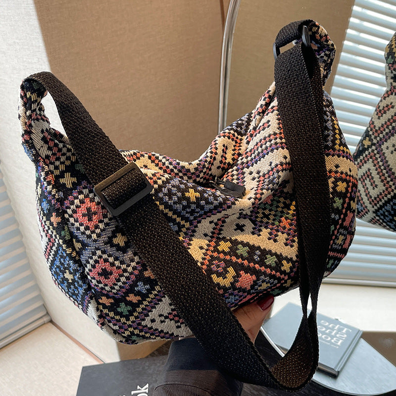 Ethnisch gemustertes Sling Bag