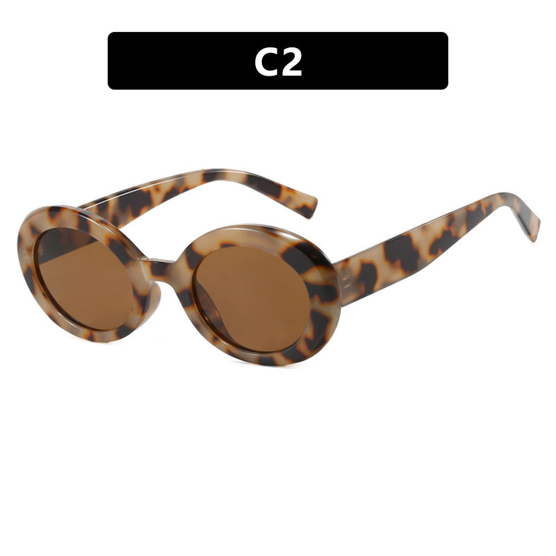 Damen runde Sonnenbrille mit elegantem Kunststoffrahmen und UV-Schutz Brehn