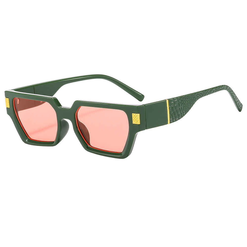 Damen Modische Sonnenbrille im markanten Design mit Honeyglass und strukturiertem Rahmen Brehn
