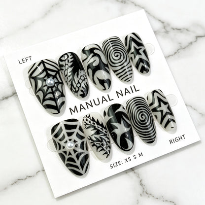 Manuelle Kunst Press-On Nagel Set