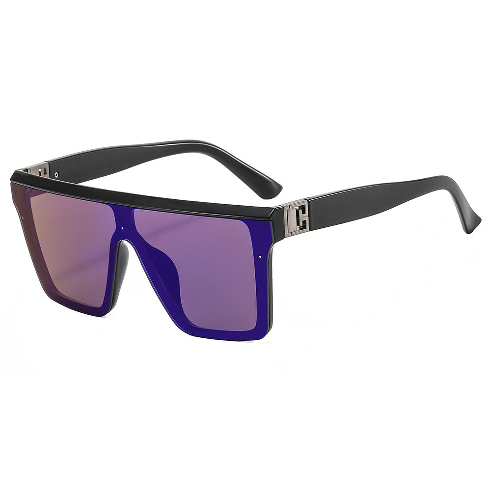 Damen oversized Sonnenbrille im trendigen Stil mit breiter Rahmenkonstruktion Brehn