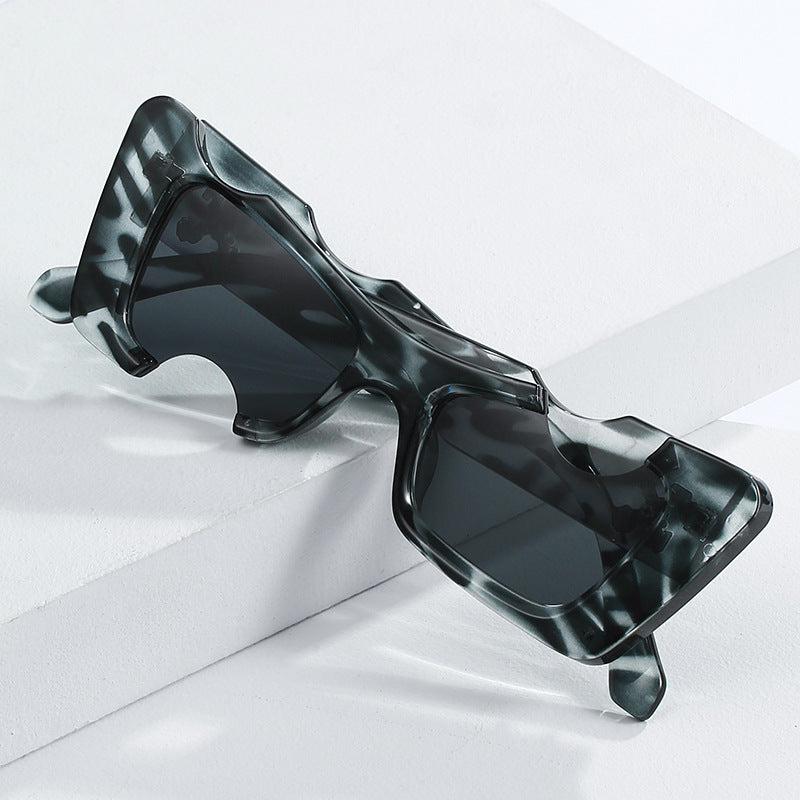 Damen übergroße geometrische Sonnenbrille Brehn