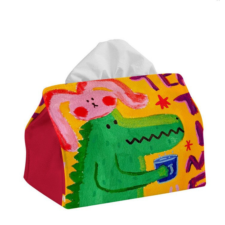 Dekorativer tissue box cover im Cartoon-Design Brehn