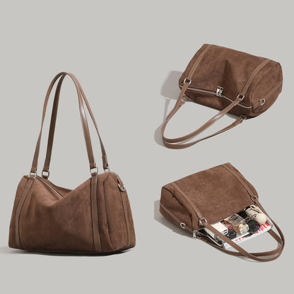 Weiche Wildleder-Schultertasche Brehn