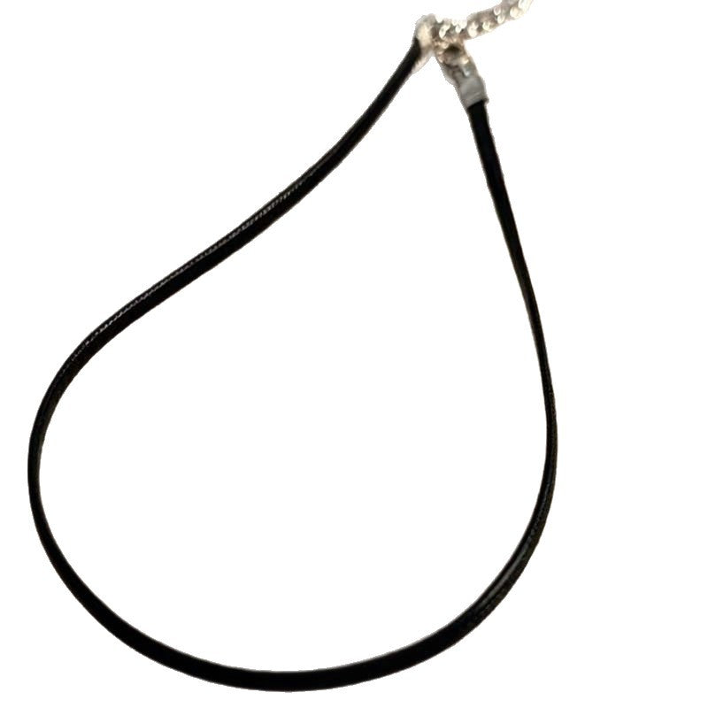 Verstellbare Leder Choker-Halskette Brehn
