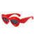 Damen modische Sonnenbrille im herzförmigen Design Brehn