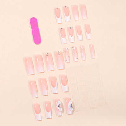 Elegante florale Acryl-Nagelverlängerungen Brehn
