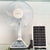 Damen Tragbarer Solarventilator mit Fernbedienung und USB-Anschluss Brehn