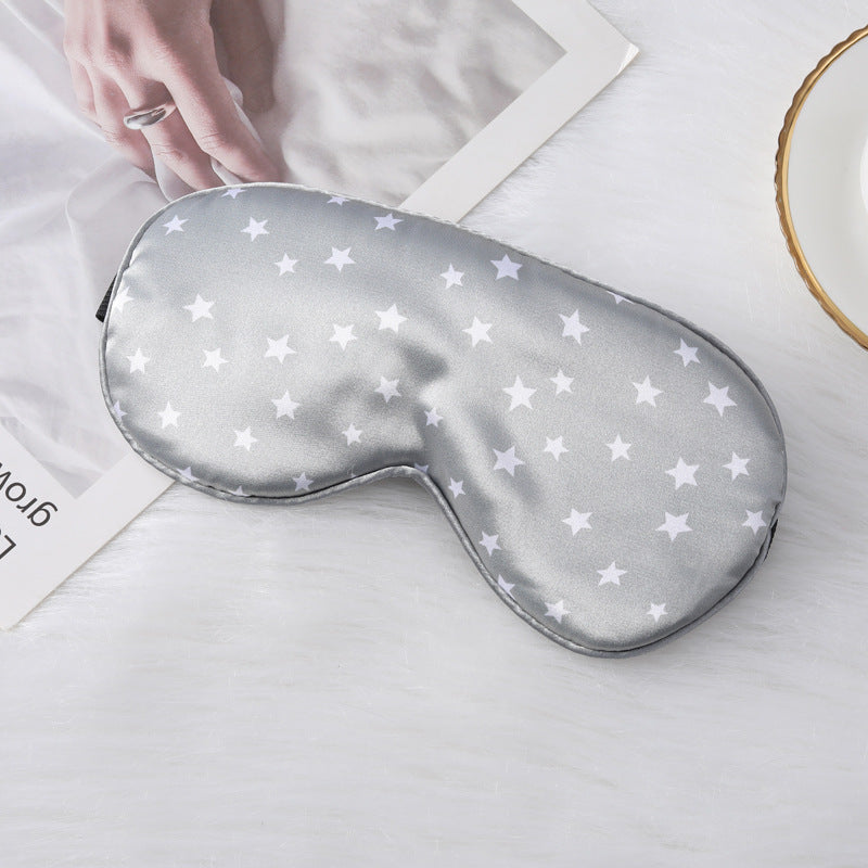 Damen nan seidig-weiche contoured Schlafmaske mit Komfortpolster und Sternenmuster Brehn