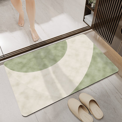 Abstrakte Moderne Badmatte Brehn