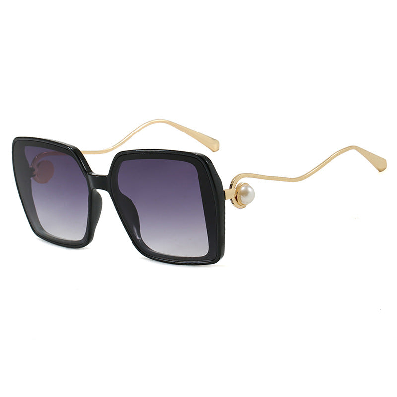 Damen modische quadratische Brille mit elegantem Metallrahmen und einzigartigen Akzenten Brehn