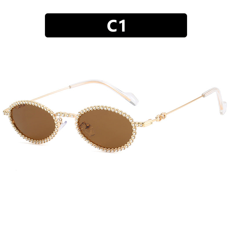 Damen extravagante Sonnenbrille mit originellem Rahmen und modernen Gläsern Brehn