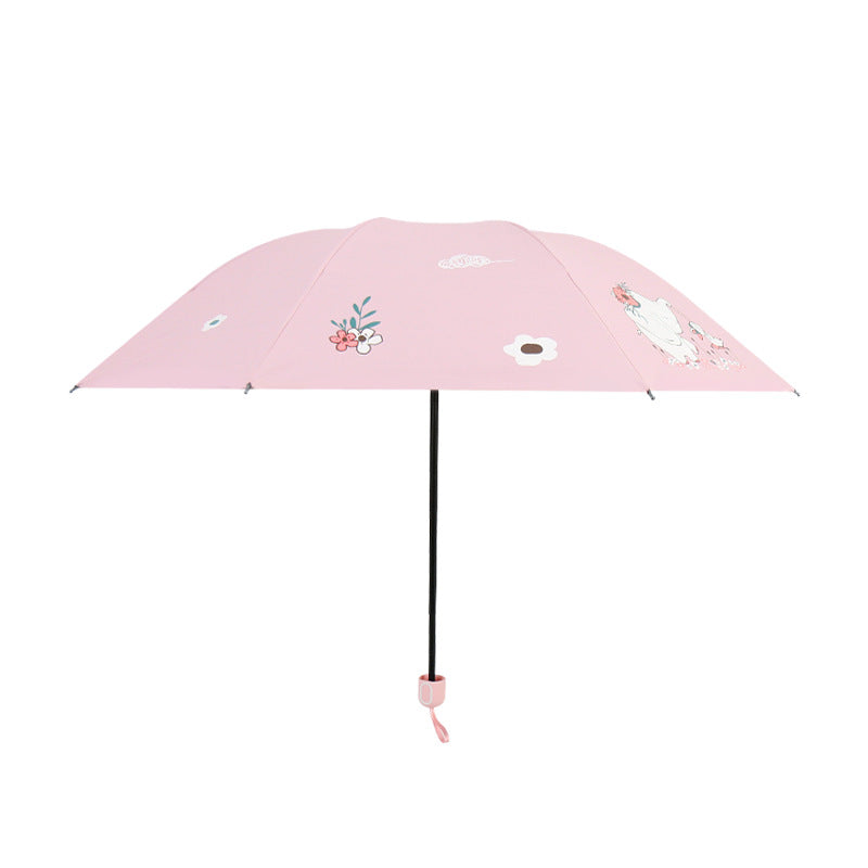 Damen Faltbarer Regenschirm mit niedlichem Elefantenmotiv Brehn