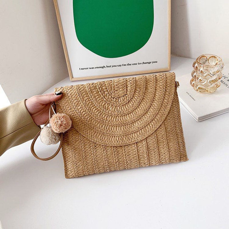 Stilvolle und Handgefertigte Clutch-Tasche Aus Naturmaterial Brehn