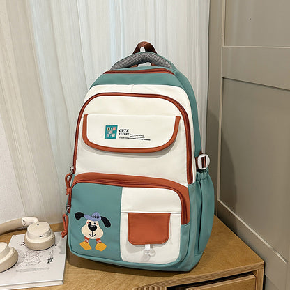 Stylischer Mehrfach-Taschen Schulrucksack