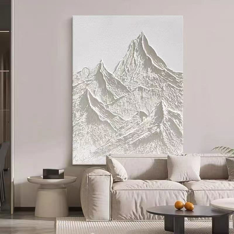 3D Bergrelief Gerahmtes Leinwandkunstwerk
