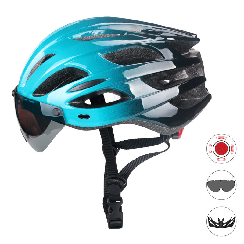 Aerodynamischer Fahrradhelm mit integriertem Visier Brehn