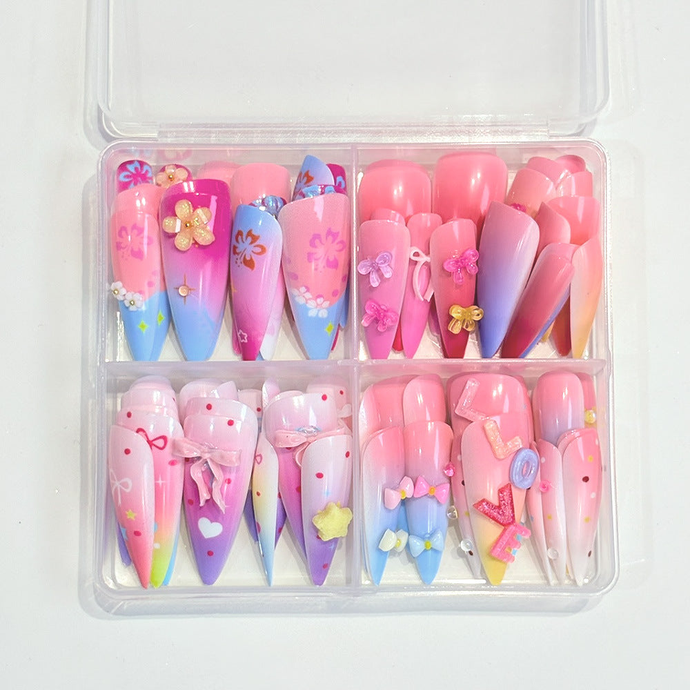 Künstlerisches Themen Press-On Nagelset Brehn