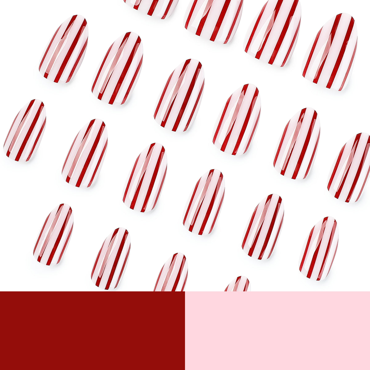 Kunstvolle Nailart mit gestreiftem Design Brehn