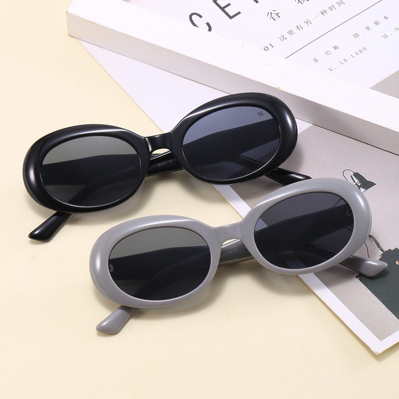 Damen Retro-inspirierte Sonnenbrille mit breitem Rahmen Brehn