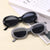 Damen Retro-inspirierte Sonnenbrille mit breitem Rahmen Brehn