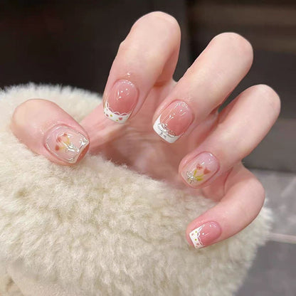 Blumenmuster Press-On Nagelset Brehn