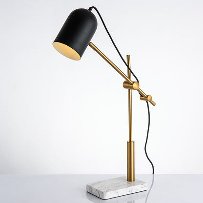 Verstellbare Schreibtischlampe mit Marmorbasis
