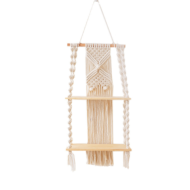 Dekorativer Macramé Wandregal Brehn